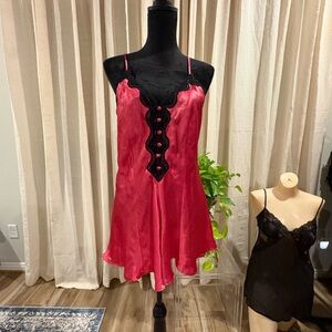 Elegant pink and Black Women's Teddy